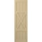Ekena Millwork True Fit PVC Center X-Board Farmhouse Fixed Mount Shutters, Natural Twine , 12W x 42H, PR TFP107FH12X042NT - alternate 4